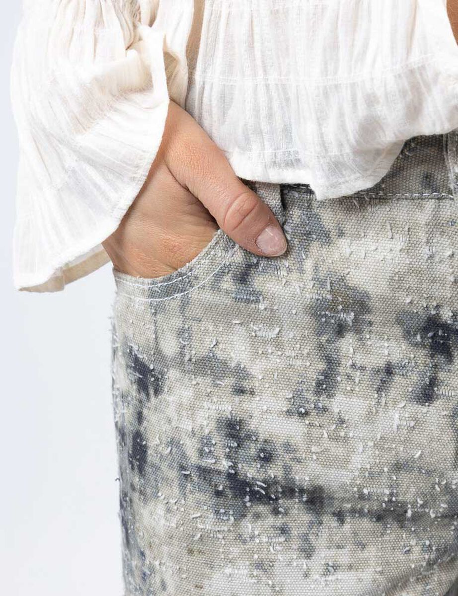 Jeans Estampado Straight Mujer Icono