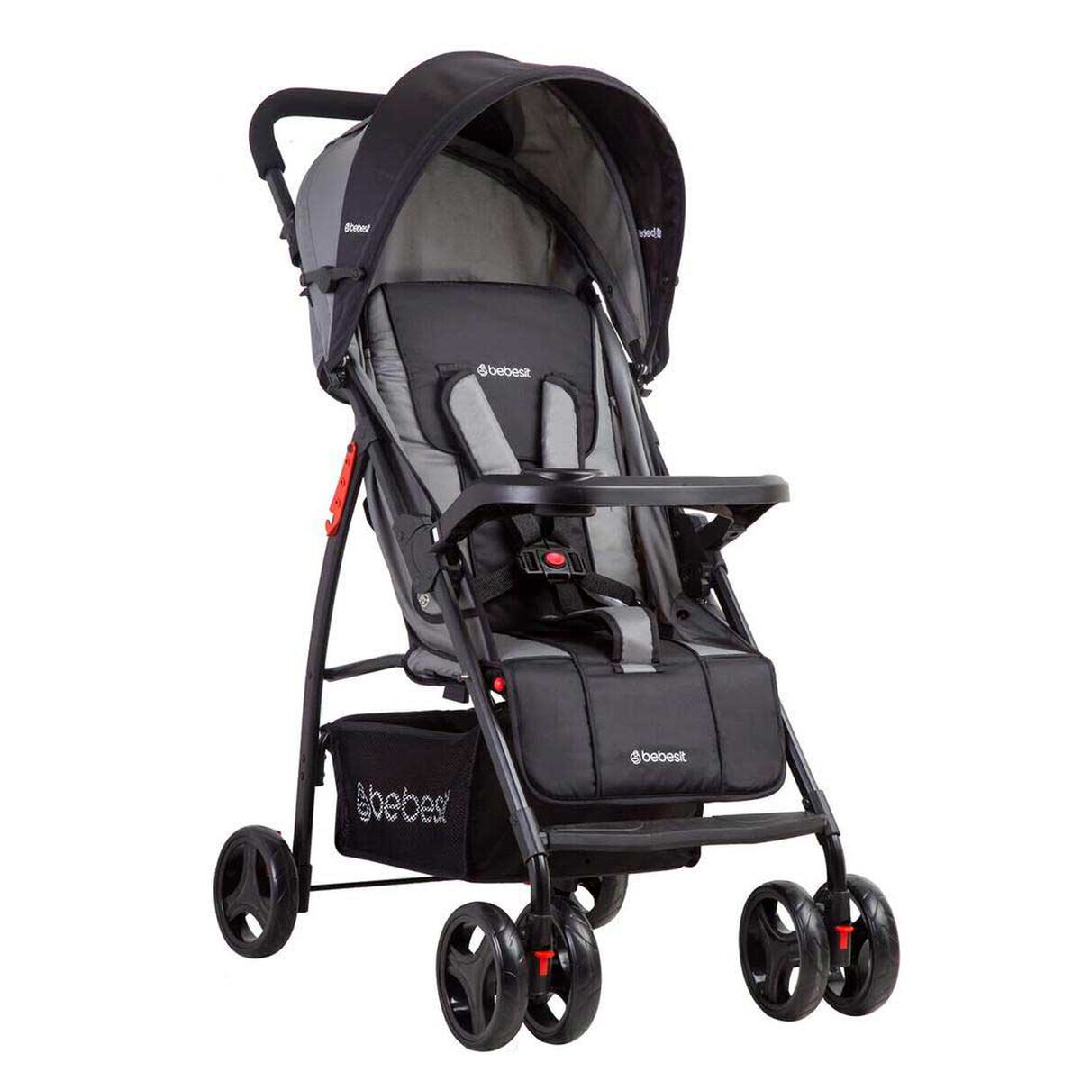 Coche Travel System Bebe Summer Gris Bebesit