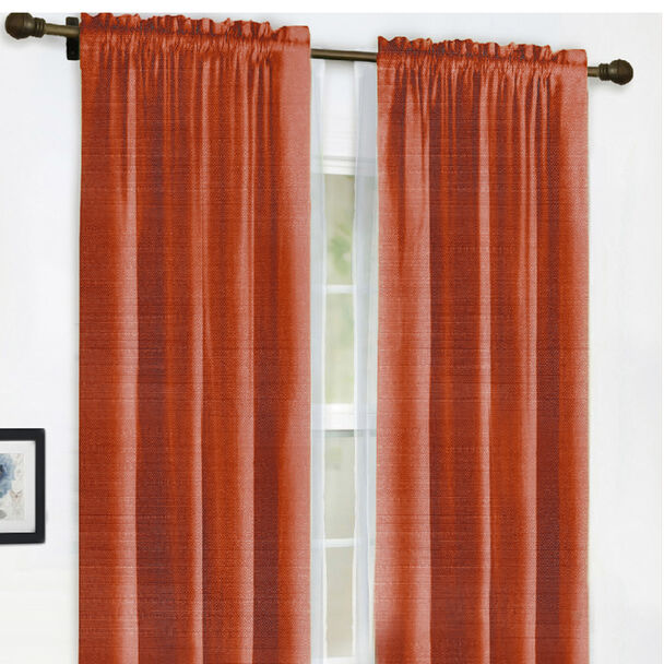 Combo Cortinas Doral Agatha 220 x 140 cm Terracota