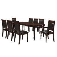 Juego de Comedor Casanova Turin 6 Sillas 2 Sitiales Café