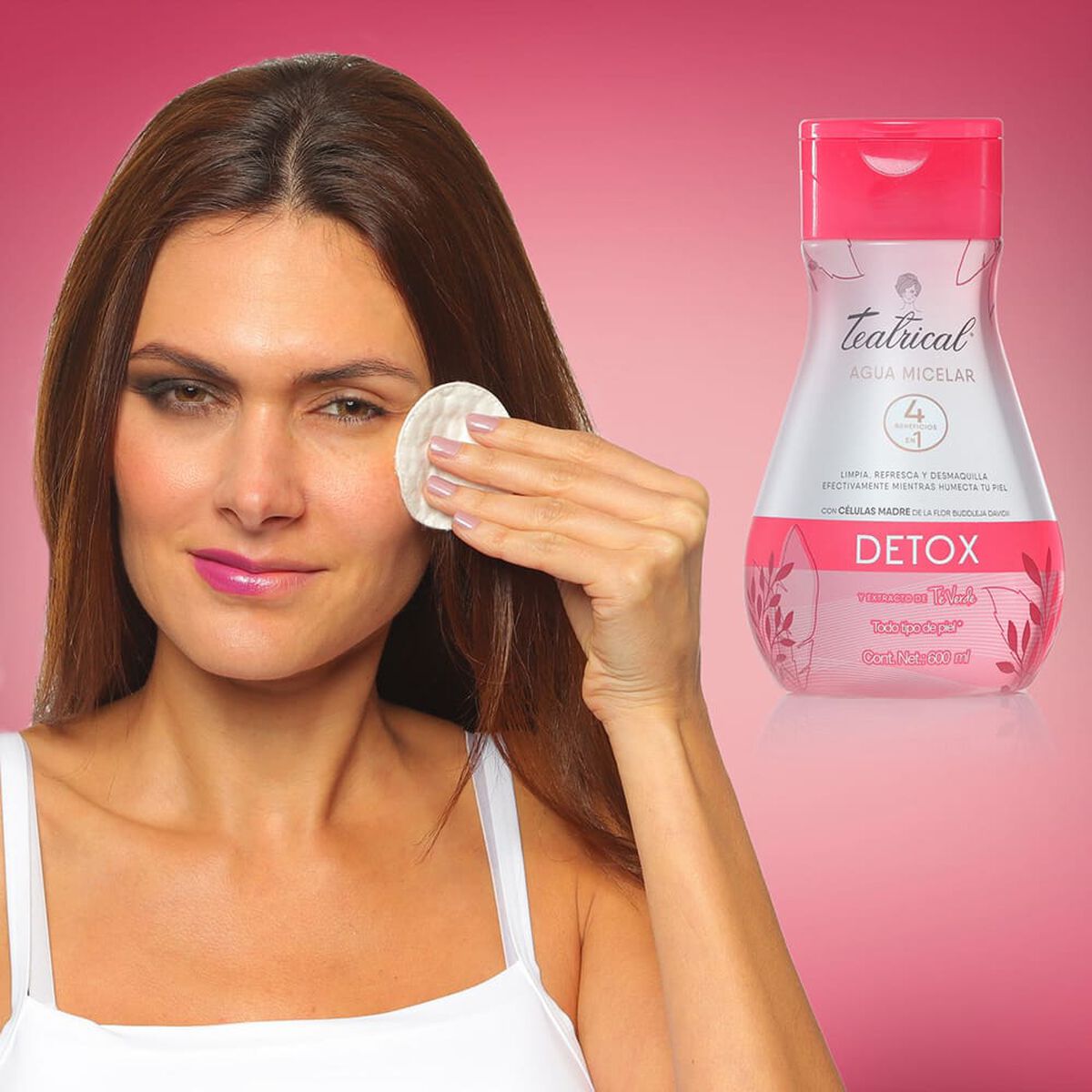 Teatrical Agua Micelar Té verde Detox 600 ml