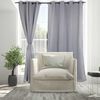 Cortina Blackout Tejido Doral Victoria 220 x 140 cm 8 Piezas Gris