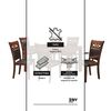 Juego de Comedor Capri 4 Sillas 2 Sitiales