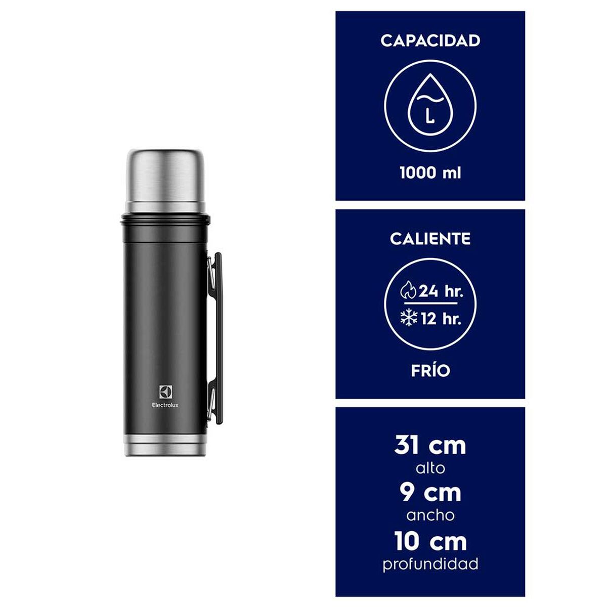 Termo Electrolux Sense To Go 1000 ml Negro