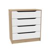 Cómoda CIC Olmo Blanco 4 Cajones