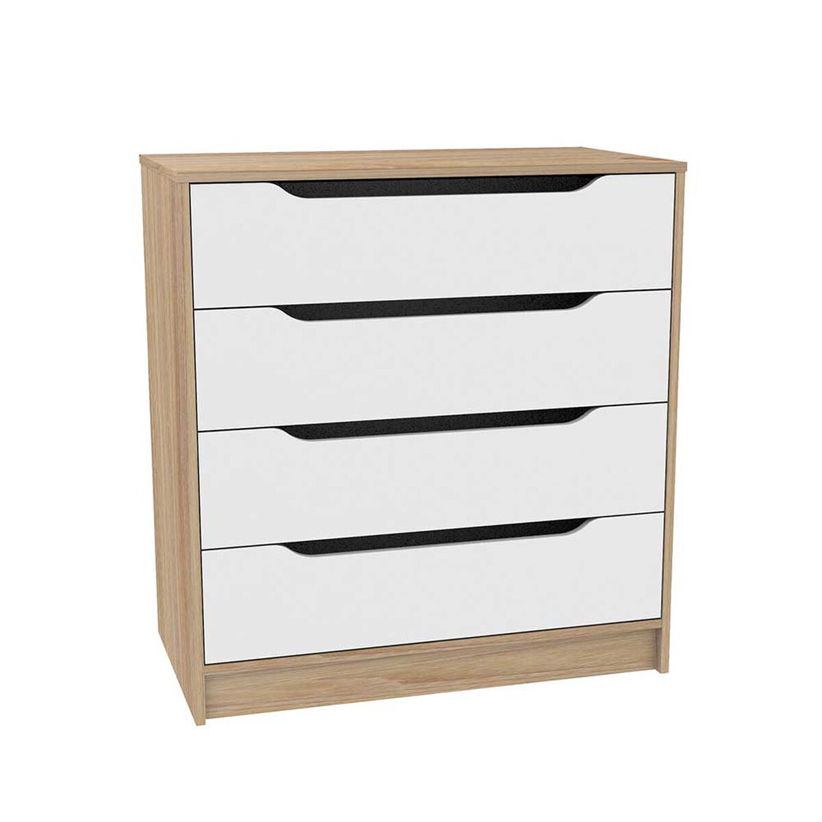 Cómoda CIC Olmo Blanco 4 Cajones