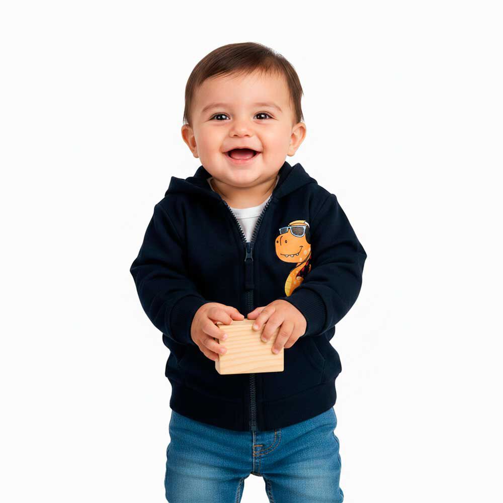 Polerón con Gorro de Algodón Bebé Chess Baby