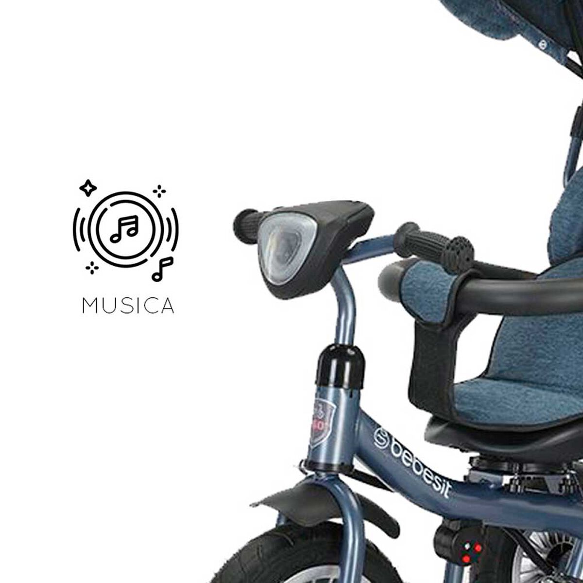 Triciclo Paseo Infantil Azul Bebesit