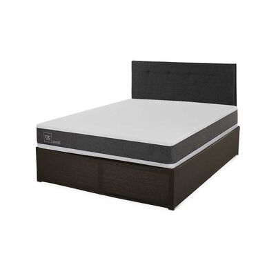 Imagen 2 del producto Cama Europea CIC Iron Smart 2 Plazas Ortopedic + Respaldo Black Tapizado + Faldón