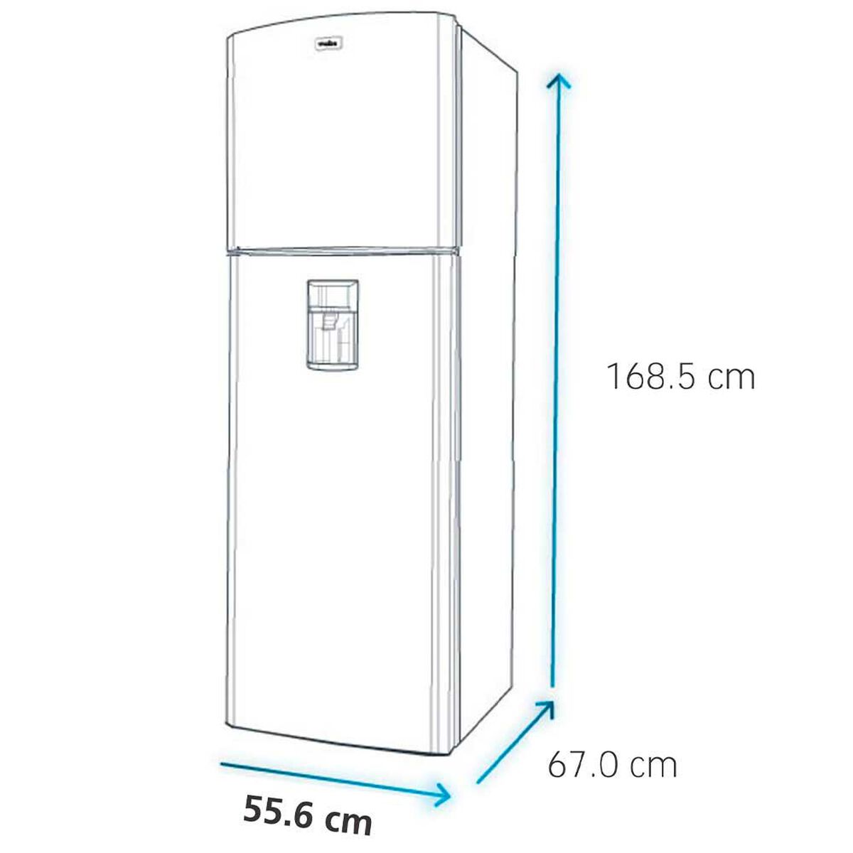 Refrigerador No Frost Mabe RMA250PVUG 249 lts.