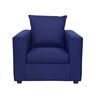 Juego de Living Deco Outlet Turín Sofá 3 Cuerpos + Dos Sillones 1 Cuerpo Azul