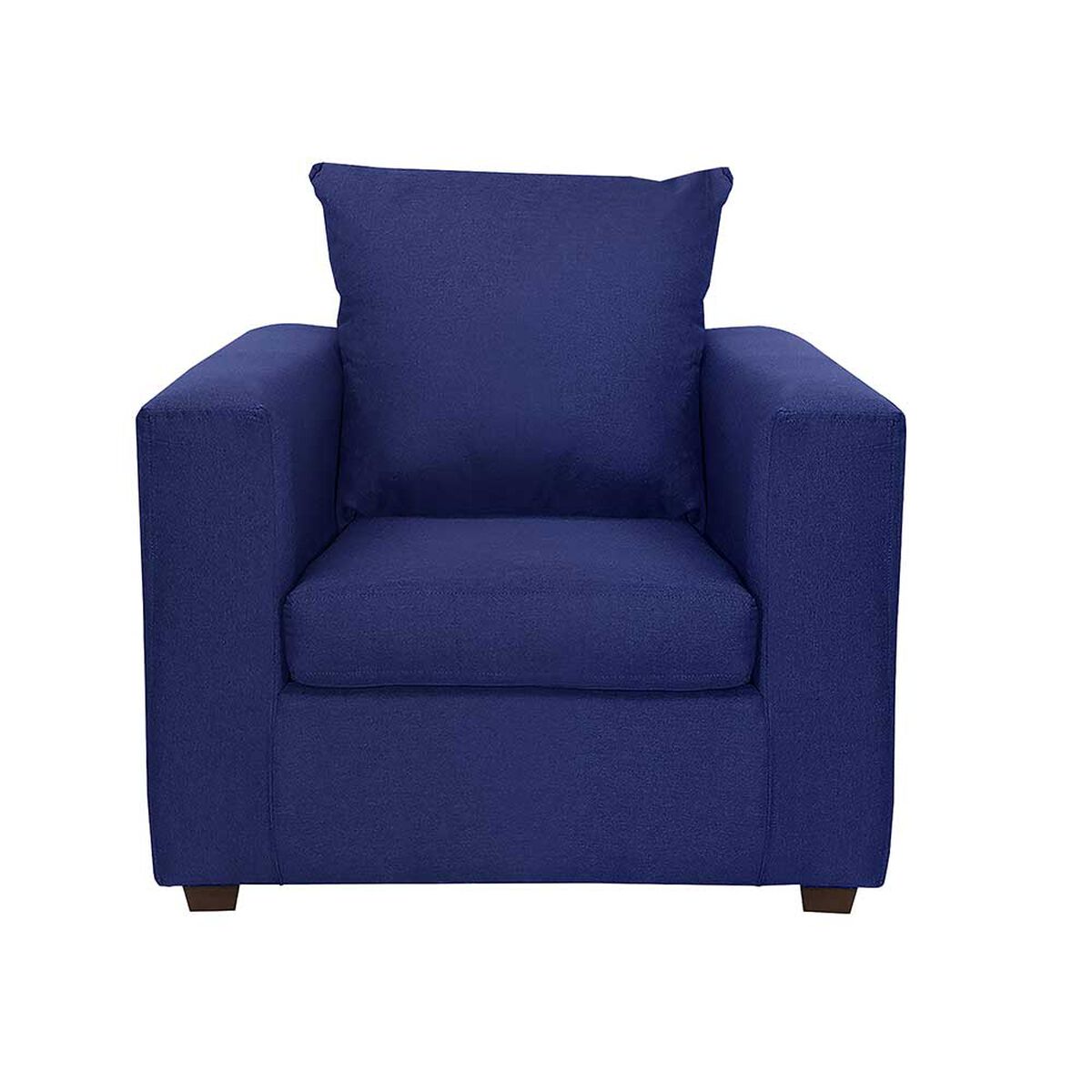 Juego de Living Deco Outlet Turín Sofá 3 Cuerpos + Dos Sillones 1 Cuerpo Azul