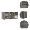 Mueble de Cocina Superior TuHome Hasselt 5 Puertas Gris Rovere