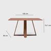 Juego de Comedor Decocasa Avena 4 Sillas Café
