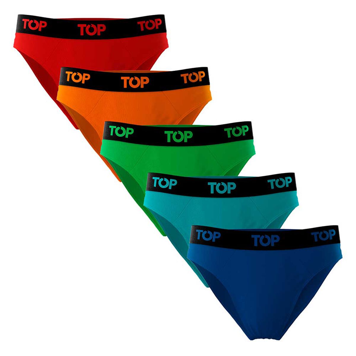 Pack 5 Slip Algod&oacute;n Hombre Top