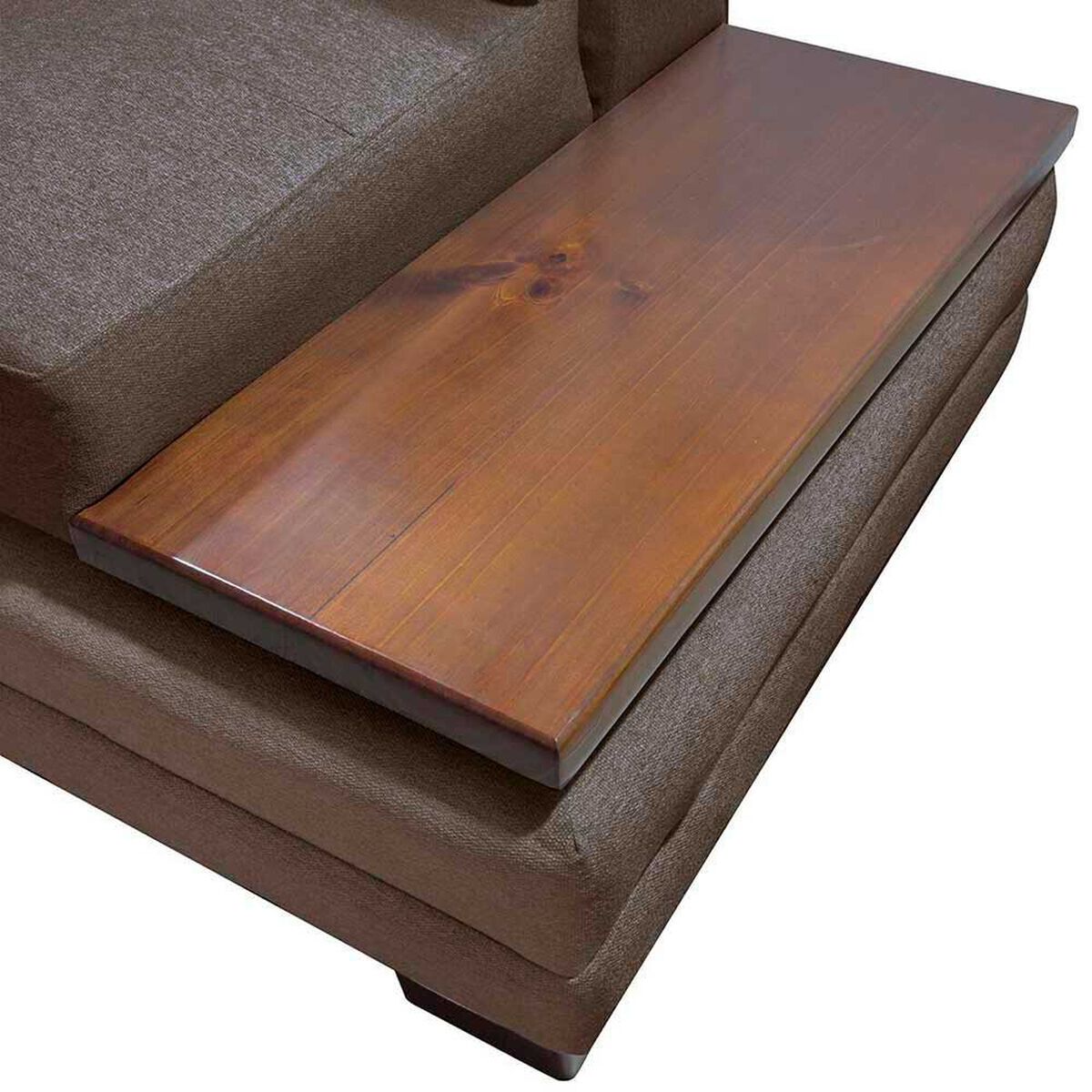 Sof&aacute; Seccional Living Factory Michigan 6 Cuerpos Caf&eacute;