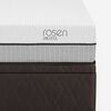 Boxet Rosen 1,5 Plazas Pratta + Respaldo + Velador Rachel