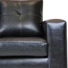 Sofá Muebles America Emilia 3 Cuerpos Negro