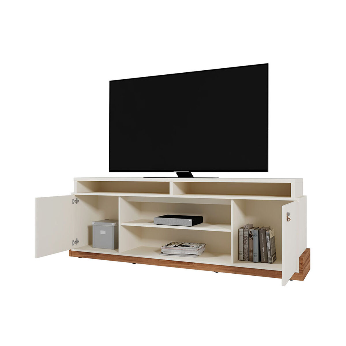 Rack TV Vekkahome Montana 65" Pulgadas Blanco
