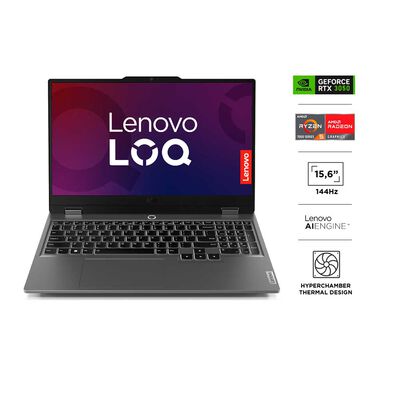Notebook Gamer Lenovo LOQ AMD Ryzen 5 16GB 512GB SSD 15,6" NVIDIA RTX3050