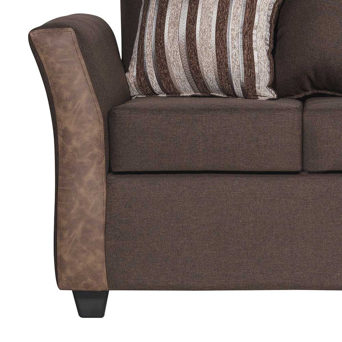 Juego de Living  Muebles M&E Calafquén Sofá 3 Cuerpos + Dos Sillones 1 Cuerpo Chocolate