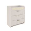 Comoda Amuv 3 Cajones Blanco
