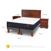 Cama Europea CIC Base Dividida 2 Plazas Premium + Respaldo + Veladores