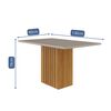 Juego de Comedor Decocasa Ana  4 Sillas Off White