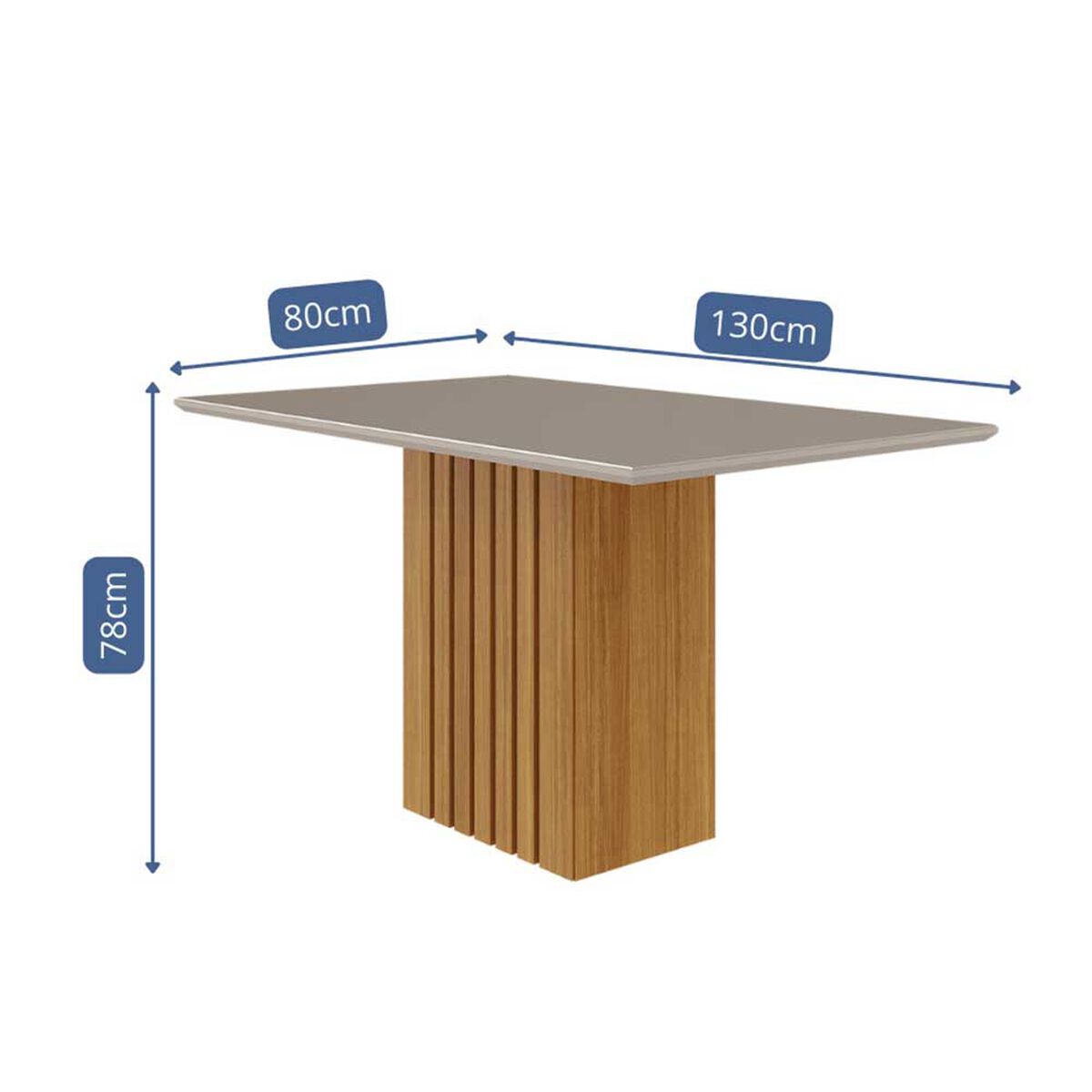 Juego de Comedor Decocasa Ana  4 Sillas Off White