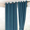 Juego de Cortina Doral Melbourne 140x220 cm Azul Petroleo