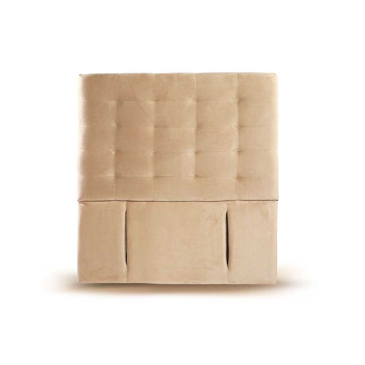 Respaldo Latam Home 1 Plaza Napoles Tela Velvet Beige