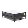 Cama Europea Drimkip Base Dividida 2 Plazas Funcional + Topper