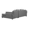 Sof&aacute; Seccional Derecho Living Factory Mustang 4 Cuerpos Gris