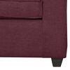 Sof&aacute; Black Factory Berta 3 Cuerpos Burdeo