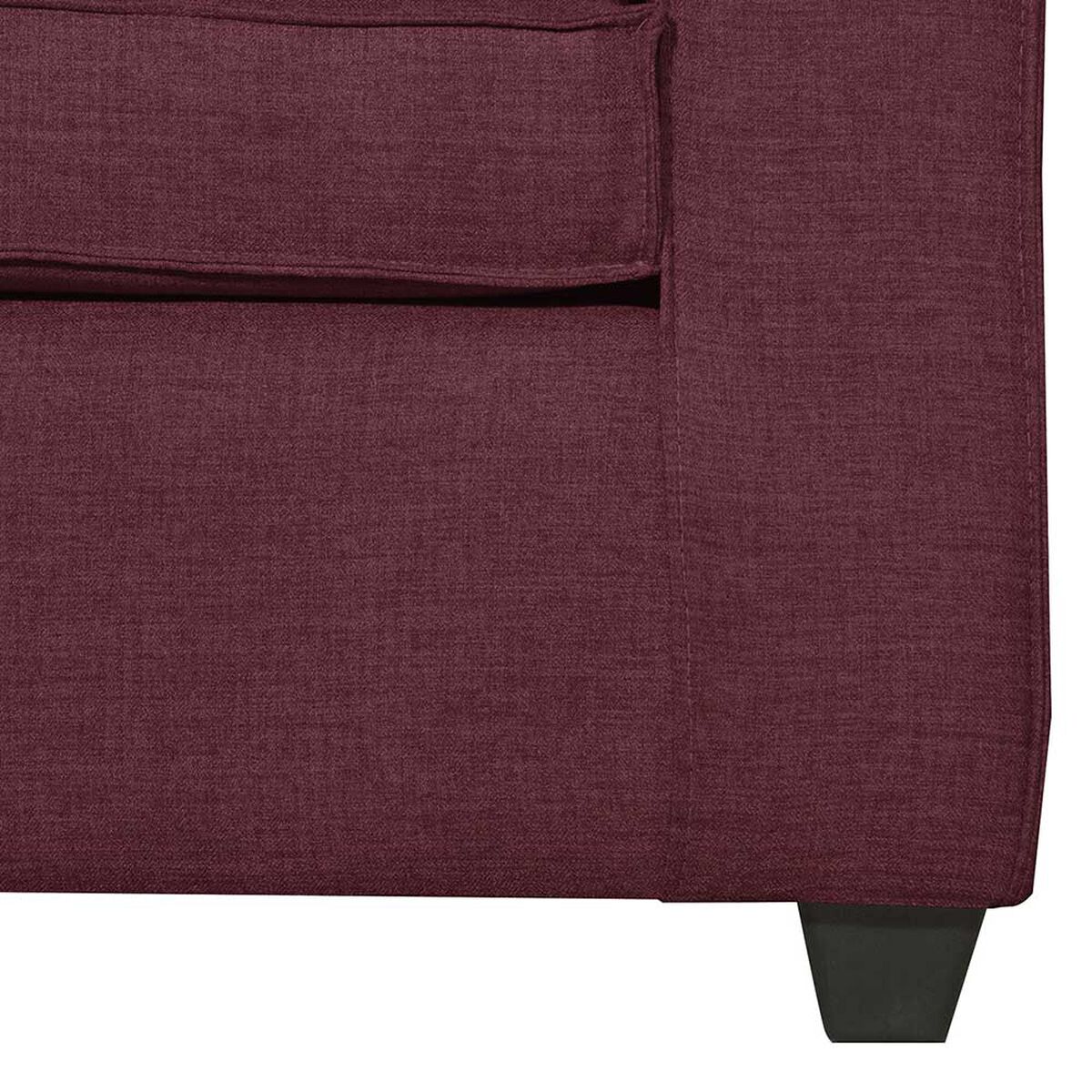 Sof&aacute; Black Factory Berta 3 Cuerpos Burdeo