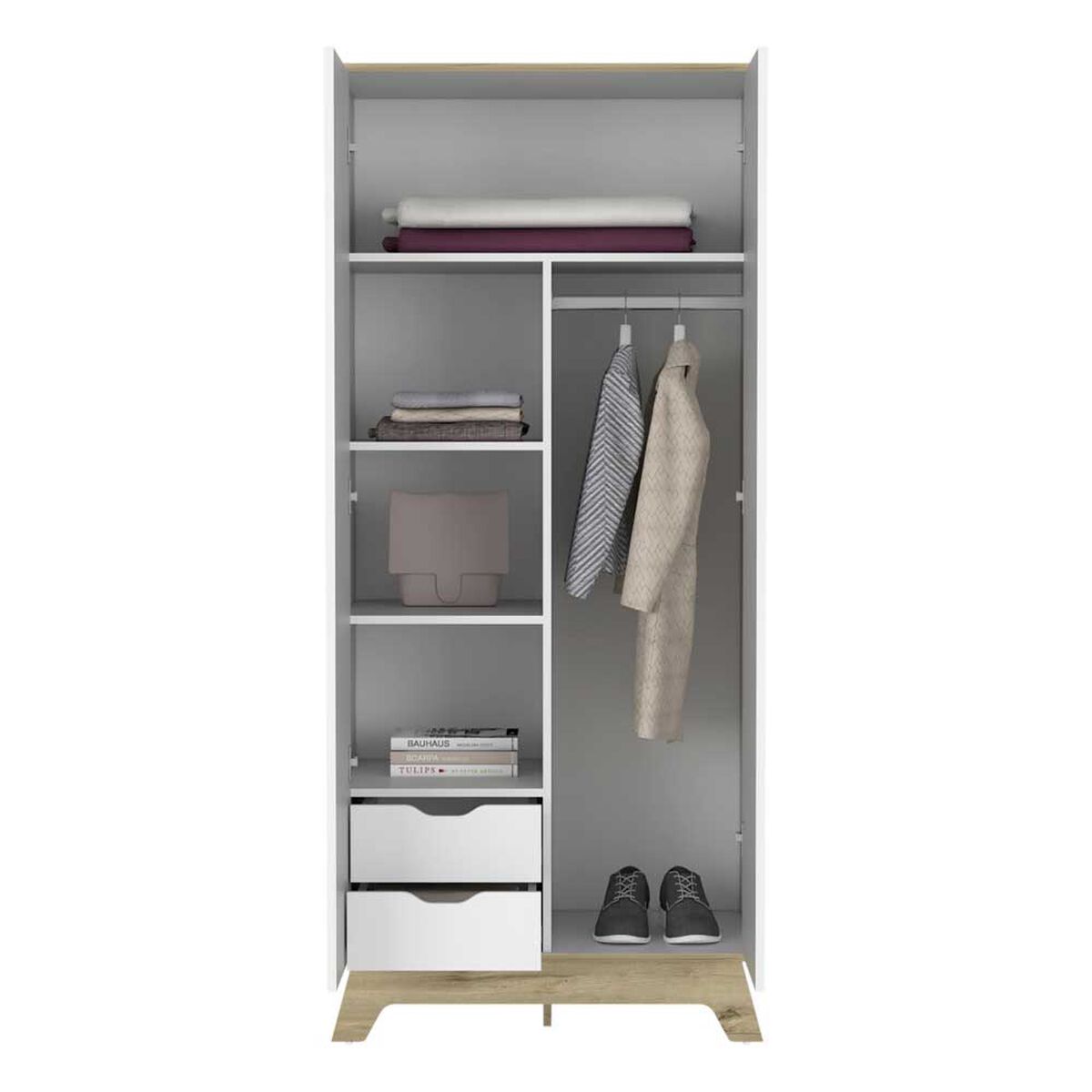 Clóset TuHome Z-81 2 Puertas 2 Cajones