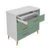 C&oacute;moda Di Poretti Design Kids 4 Cajones 1 Puerta Verde Pastel