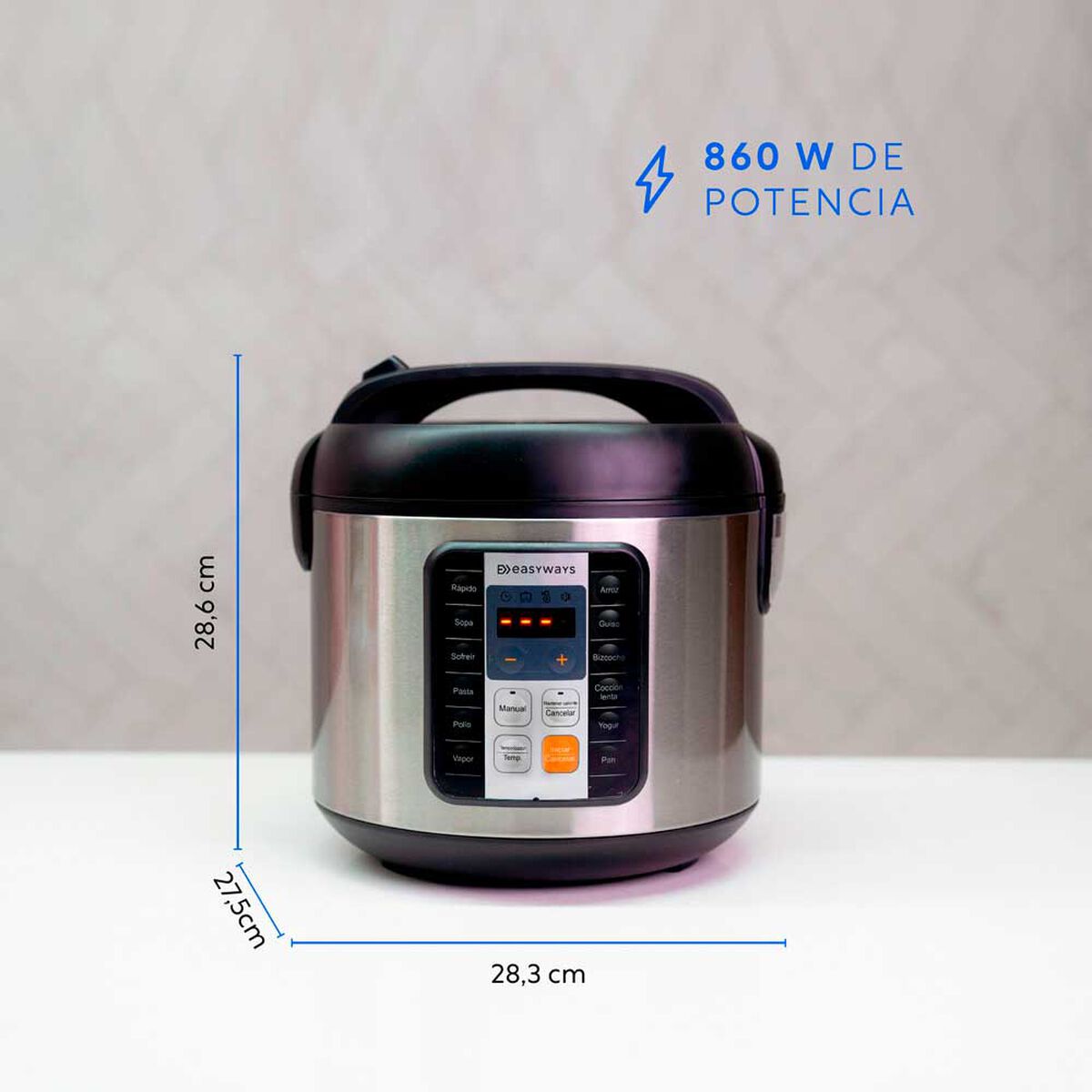 Olla de Cocción Easyways MultiCooker Pro 5,5 lts.
