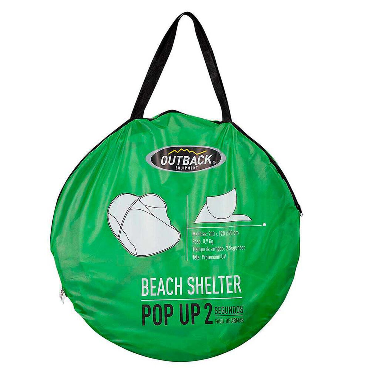 Carpa Playa Pop Up Color Verde