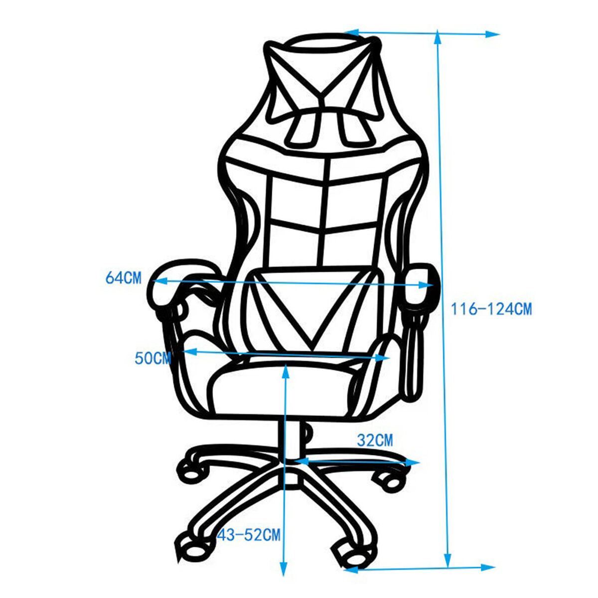 Silla Gamer Idetex Senna Negro