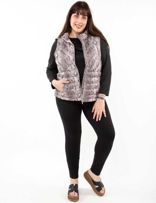 Imagen 2 del producto Parka Sin Mangas Mujer Extralindas Animal, Negro