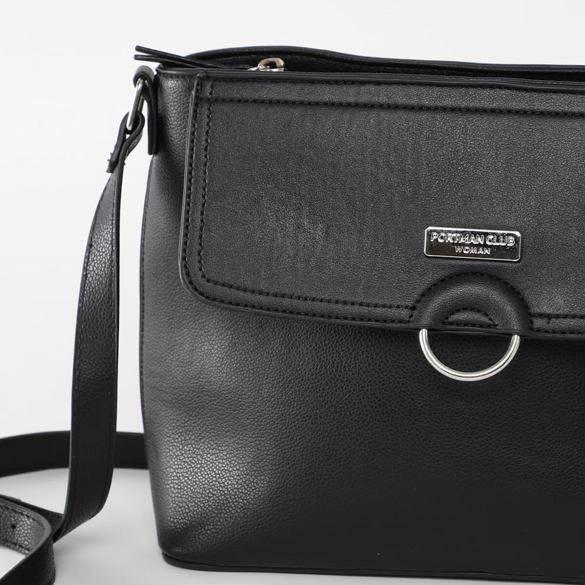 Bolso Ecocuero Negra Portman Club Woman