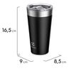 Vaso Térmico Electrolux Sense 560 ml Negro