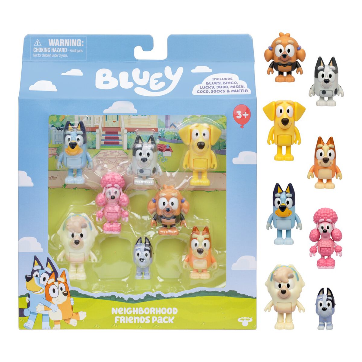 Pack 8 Figuras Bluey