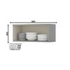 Mueble de Cocina Home Mobili Americana 1 Puerta Gris