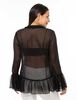 Blusa Transparente Con Vuelos Manga Larga Campana Mujer Zibel