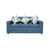 Juego de Living Almore Paris Sof&aacute; 3 Cuerpos + Dos Sillones 1 Cuerpo Azul