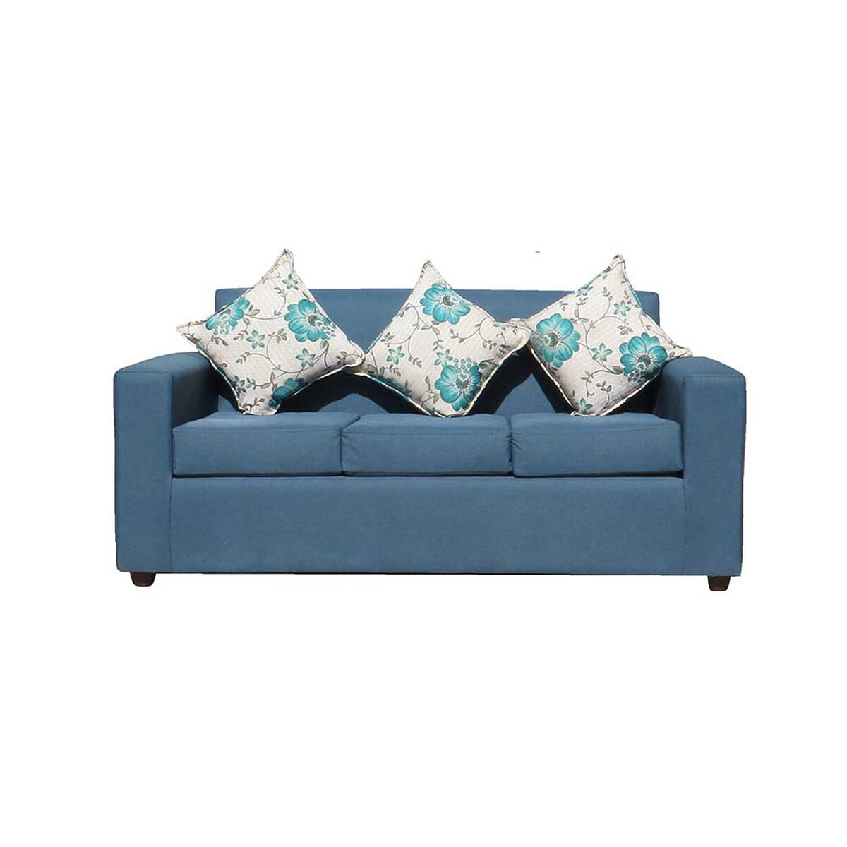 Juego de Living Almore Paris Sof&aacute; 3 Cuerpos + Dos Sillones 1 Cuerpo Azul