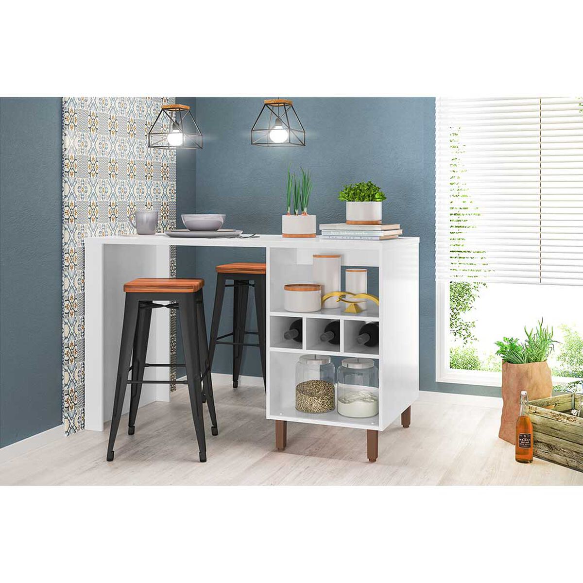 Mueble de Cocina Vekkahome Isla Valdes Café