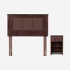 Cama Nido Rosen 1,5 Plazas Indie + Respaldo + Velador Rachel